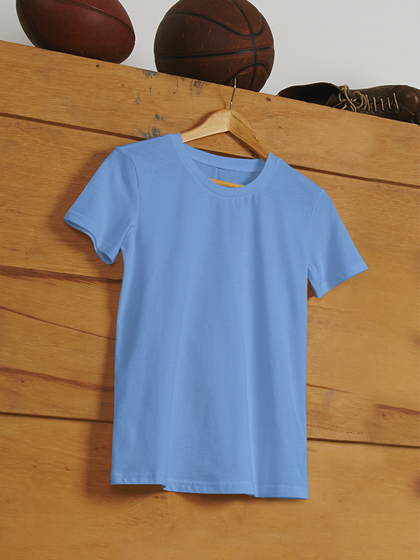 Solid plain Sky Blue Unisex T-Shirt