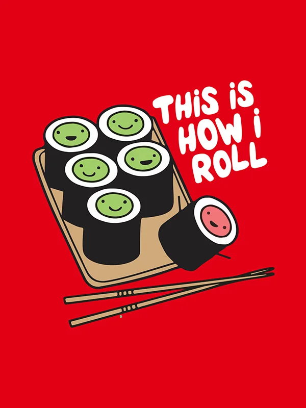 The Sushi Roll T-Shirt by Orignal Monkey