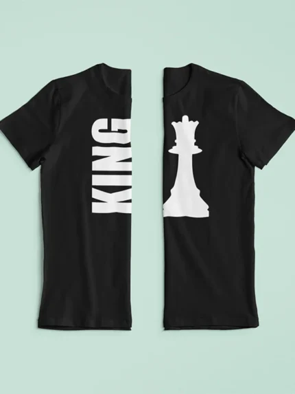 King Queen Couple T-Shirts by Orignal Monkey